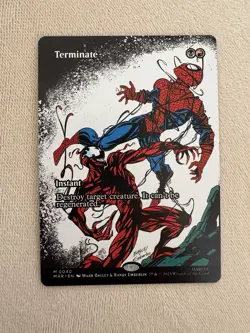 Terminate (Borderless) 0040 (M) MTG Marvel's Spider-Man Eternal-Legal (MAR) - Image 1