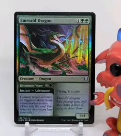 Emerald Dragon ✨Foil NM✨ Battle For Baldur's Gate ✨ Magic The Gathering MTG #229 - Image 1