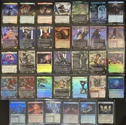 Final Fantasy MTG Foil Extended Art Borderless -34 Card Lot- Clive 133 - Image 1