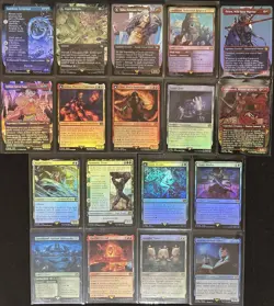 Final Fantasy MTG Foil Extended Art Borderless -34 Card Lot- Clive 133 - Image 2