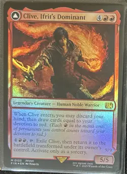 Final Fantasy MTG Foil Extended Art Borderless -34 Card Lot- Clive 133 - Image 4