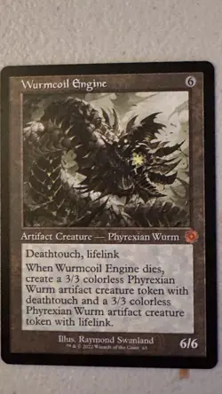 Wurmcoil Engine the Brothers' War Retro Frame Artifact Foil, Near Mint Condition - Image 1
