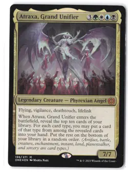 Atraxa, Grand Unifier #196 Phyrexia: All Will Be One Near Mint Foil - Image 1