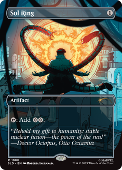 Sol Ring PRESALE 🔥 VILLAINS NonFOIL 🔥 MTG Marvel 1988 Spider-Man Secret Lair - Image 1