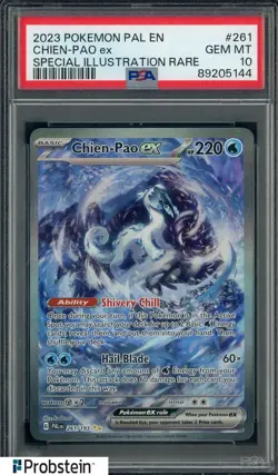2023 Pokemon PAL EN Special Illustration Rare #261 Chien-Pao Ex PSA 10 GEM MINt - Image 1