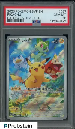 Pokemon Paldea Evolved Pikachu 027 PSA 10 Gem Mint - Image 1