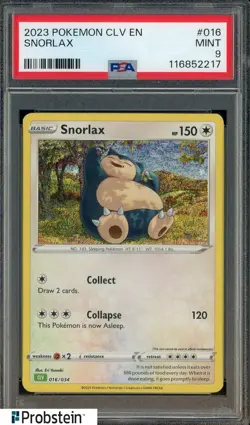 2023 Pokemon CLV EN #016 Snorlax PSA 9 MINT - Image 1