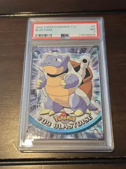 Topps Pokemon Charizard #6 PSA 6 Blastoise #9 PSA 7 1999 TV Animation Non-Holo! - Image 2