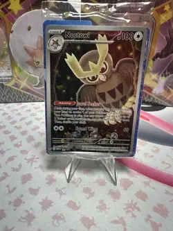 Pokemon TCG Stellar Crown Black Star Promo Noctowl SVP #141 Sealed - Image 1