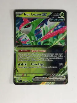 Pokemon TCG Temporal Forces Iron Leaves EX 025/162 Near Mint - Image 1