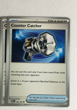 Pokemon TCG Paradox Rift 2x Playset Counter Catcher 160/182 Near Mint - Image 1