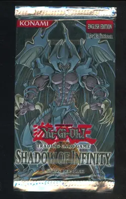 Yu-Gi-Oh! Konami Shadows of Infinity Booster Pack 1st Edition Sealed English - Image 1