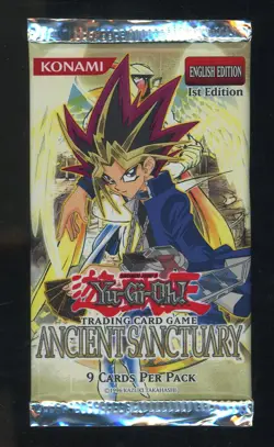 Yu-Gi-Oh! Konami Ancient Sanctuary Booster Pack 1st Edition Sealed English - Image 1