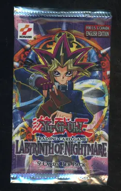 Yu-Gi-Oh! Konami Laybrith of Nightmare Booster Pack 1st Edition Sealed English - Image 1