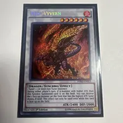Yu-Gi-Oh! TCG Red Wyvern High-Speed Riders HSRD-EN022 1st Edition Secret Rare - Image 1