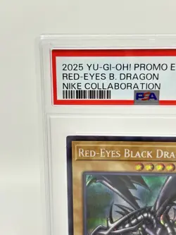 PSA 10 Yugioh Red-Eyes Black Dragon Nike Worlds Promo NKC1-EN002 Collaboration - Image 4