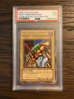 Right Arm Forbidden One LOB-122 Legend of Blue Eyes White Dragon Unlimited PSA 7 - Image 1