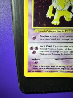 Pokemon TCG Hypno Fossil Holo Card 8/62 Unlimited Rare - Image 3
