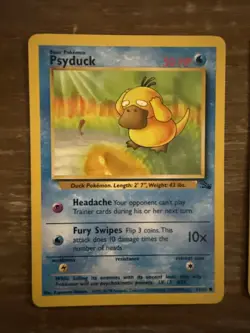 Pokemon TCG Fossil Set Psyduck Card 53/62, Golduck Card 35/62 - Image 2