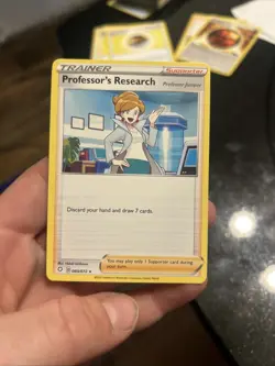 Professor's Research 60/72 Shining Fates Regular Rare Pokemon TCG Card 060/072 - Image 1