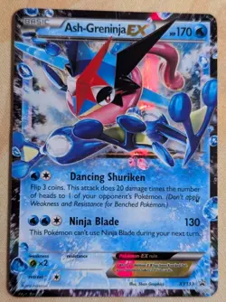 Pokemon TCG Ash-Greninja EX XY Black Star Promo XY133 Holo Card TCG Regular Size - Image 1
