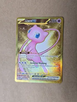 Pokemon 151 Mew ex 205/165 Scarlet & Violet 1 Regular Paper Card Tcg Gold - Image 1