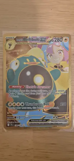 Iono's Bellibolt EX 188/159 Journey Together Hyper Rare Card Pokemon TCG - Image 1