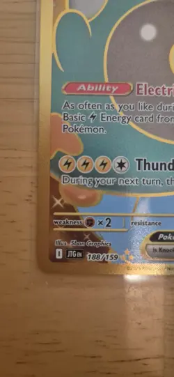 Iono's Bellibolt EX 188/159 Journey Together Hyper Rare Card Pokemon TCG - Image 3