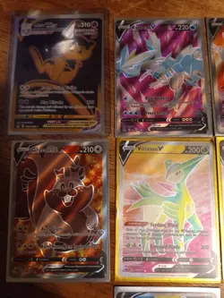 Pokemon V 7 Card Lot - Mew Vmax,Full Art,Reshiram - Image 2