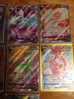 Pokemon V 7 Card Lot - Mew Vmax,Full Art,Reshiram - Image 3