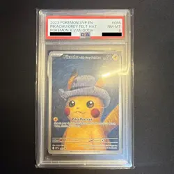 Pokemon Pikachu With Grey Felt Hat SVP 085 Promo Card x Van Gogh MINT PSA 8 - Image 1