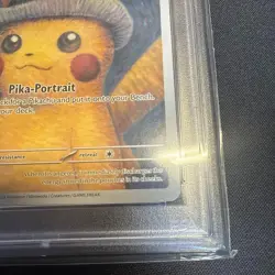 Pokemon Pikachu With Grey Felt Hat SVP 085 Promo Card x Van Gogh MINT PSA 8 - Image 5