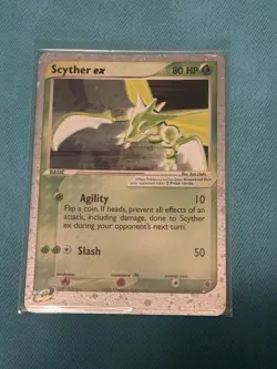 Pokemon Swirl Scyther EX 102/109 Ruby and Sapphire Holo Card NM Condition ❗ - Image 1