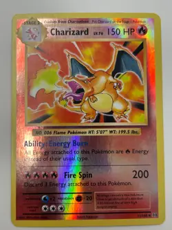 Pokemon Charizard 11/108 XY Evolutions Reverse Holo Rare 2016 TCG Card - Image 1