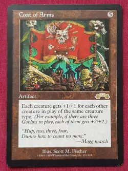 Magic The Gathering EXODUS COAT OF ARMS artifact card MTG - Image 1