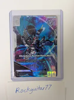 Gundam Card Game - Aerial Rebuild LR - Newtype Challenge Winner Promo Card - Image 1