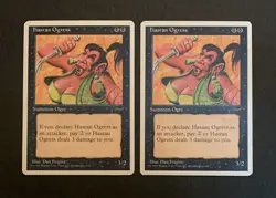  Magic: The Gathering Hasran Ogress 4th edition 1995 MTG x2  - Image 1