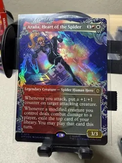 MTG Arana Heart of the Spider 0213 Borderless Rare Foil Marvel Spider-Man NM/M - Image 1