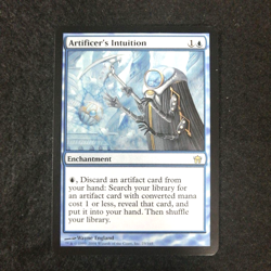 MTG Artificer's Intuition Blue Enchantment English 2004 5DN WotC Used F/S Japan - Image 1