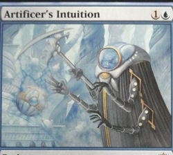 MTG Artificer's Intuition Blue Enchantment English 2004 5DN WotC Used F/S Japan - Image 2
