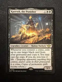 Kaervek, the Punisher 92 - R - Outlaws of Thunder Junction - Normal - MTG - LP - Image 1