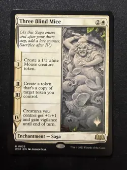 Three Blind Mice 35 - R - Wilds of Eldraine - Normal - MTG - LP - Image 1