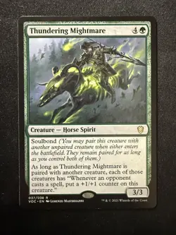 Thundering Mightmare 37 - R - Commander: Innistrad: Crimson Vow - Normal - MTG - - Image 1