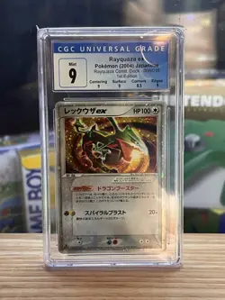 (POP 6) CGC 9 MINT Rayquaza EX Pokemon 2004 Holo Starter Deck Japanese 008/015 - Image 1