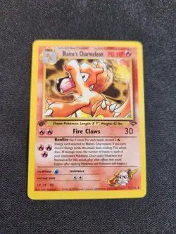 Pokemon Card Blaine's Charmeleon 1st Edition Uncommon Gym Challenge 31/132 LP NM - Image 1