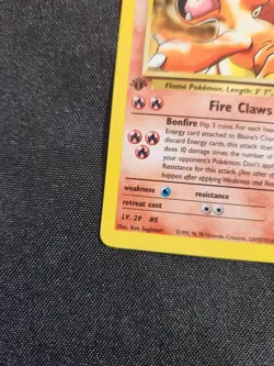 Pokemon Card Blaine's Charmeleon 1st Edition Uncommon Gym Challenge 31/132 LP NM - Image 2