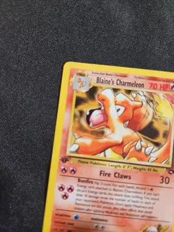 Pokemon Card Blaine's Charmeleon 1st Edition Uncommon Gym Challenge 31/132 LP NM - Image 5