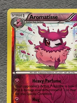 Aromatisse 106/162 Reverse Holo Pokemon Card 2015 Discontinued Fairy Type NM - Image 3
