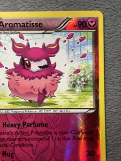Aromatisse 106/162 Reverse Holo Pokemon Card 2015 Discontinued Fairy Type NM - Image 4