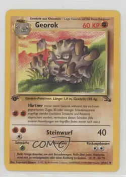 Graveler German 1st Ed. Pokemon Fossil #37 1999 - Image 1